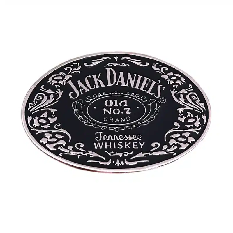 Boucle ceinture fan art Jack Daniel’s – Métal vintage style western, logo inspiré Old No.7, sangle 3,8 cm – Look biker ou rock USA – Image 4
