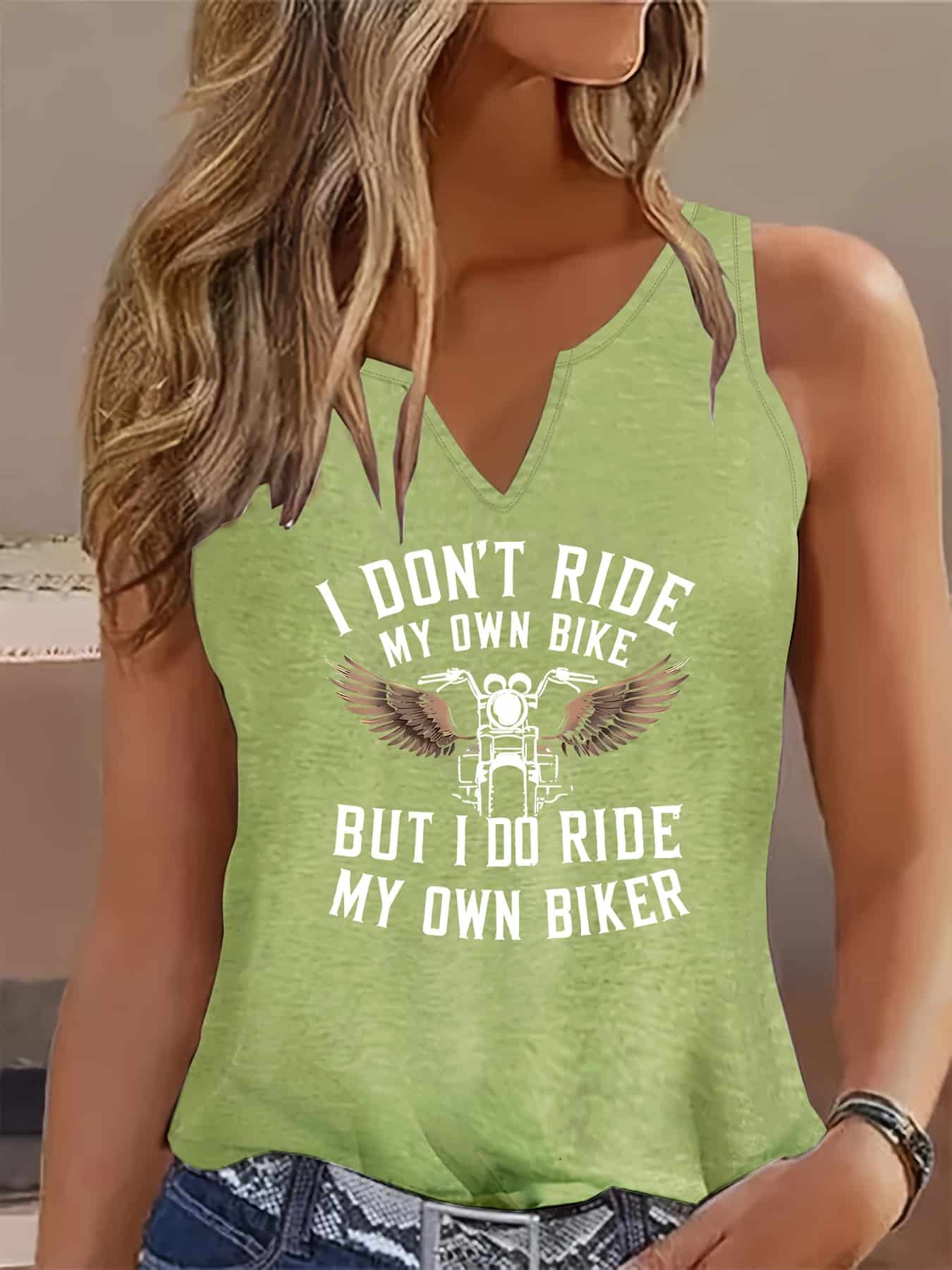 Débardeur biker femme – « I Don’t Ride – Image 2