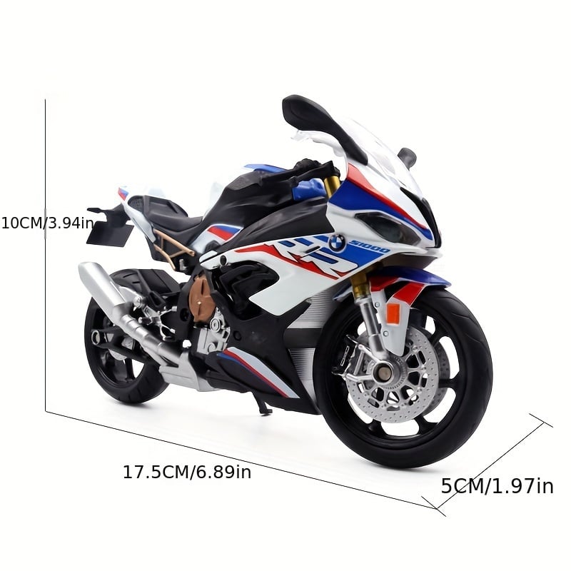 Moto Miniature BMW S1000RR – Modèle Réduit Échelle 1/12 – Décoration Collection Motard – Image 2