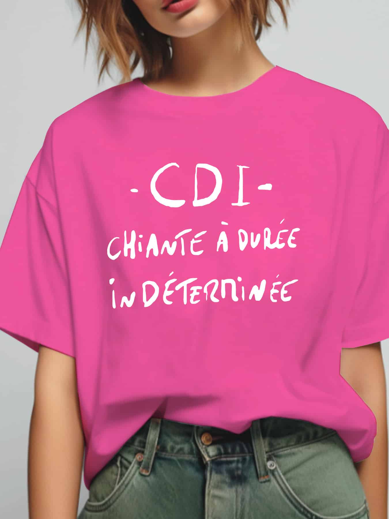 T-shirt femme humour « CDI Chiante à Durée Indéterminée » – Image 4
