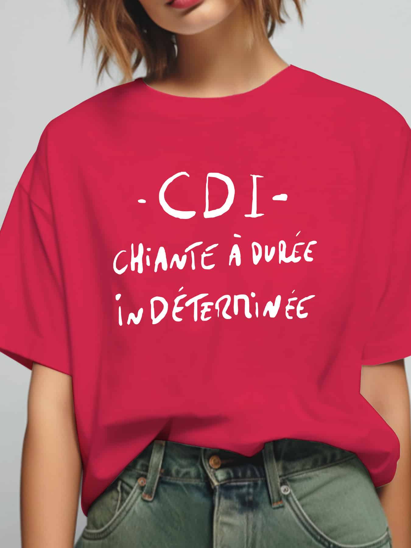 T-shirt femme humour « CDI Chiante à Durée Indéterminée » – Image 5